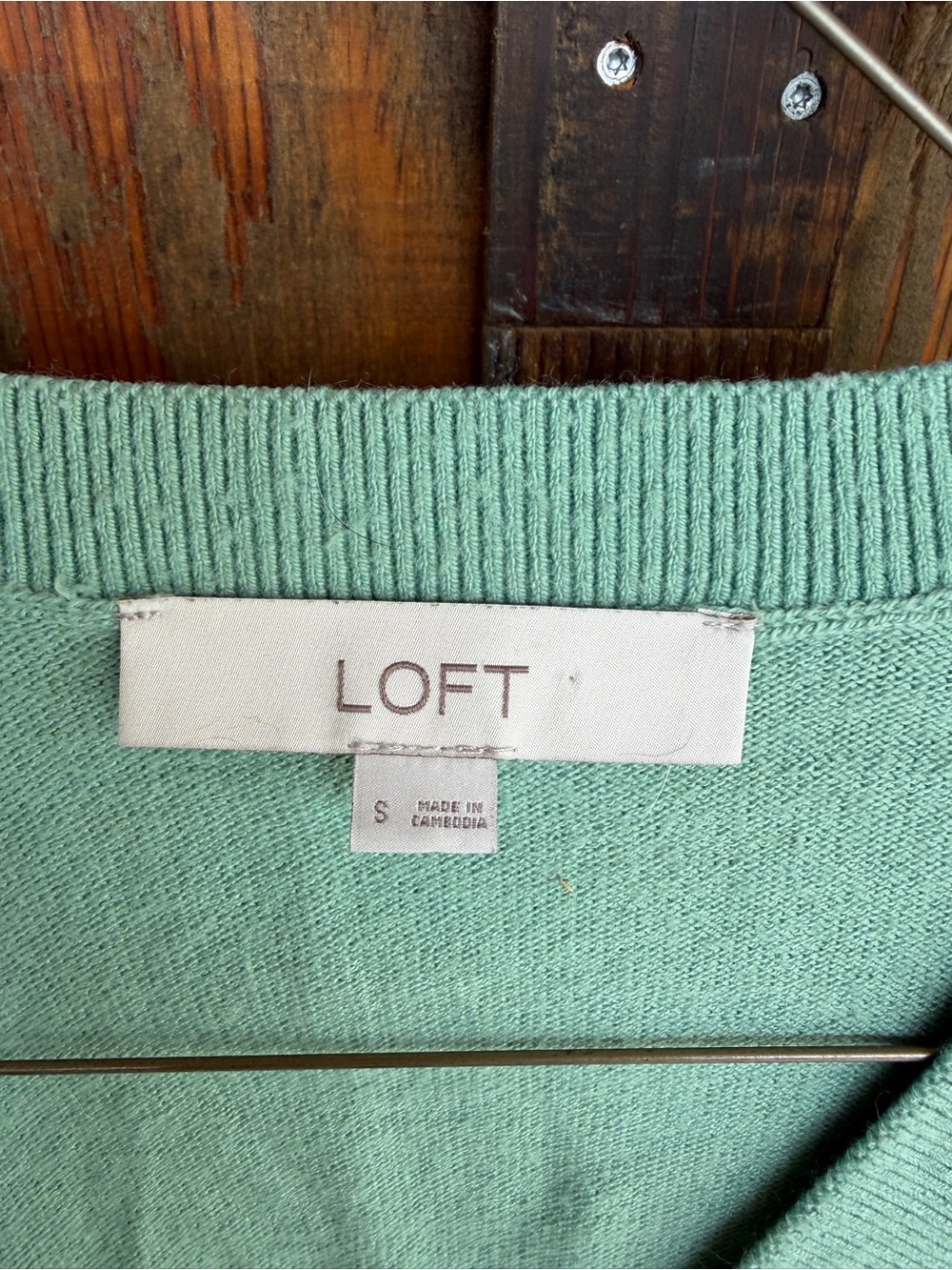 LOFT Mint Green Women's Sweater - Classic Crewneck